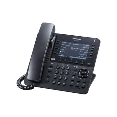 PANASONIC KX-NT680NE-B IP-Systemtelefon schwarz TFT LCD Farbdisplay 12 x 4 flex. Funktionst. Bluetoo