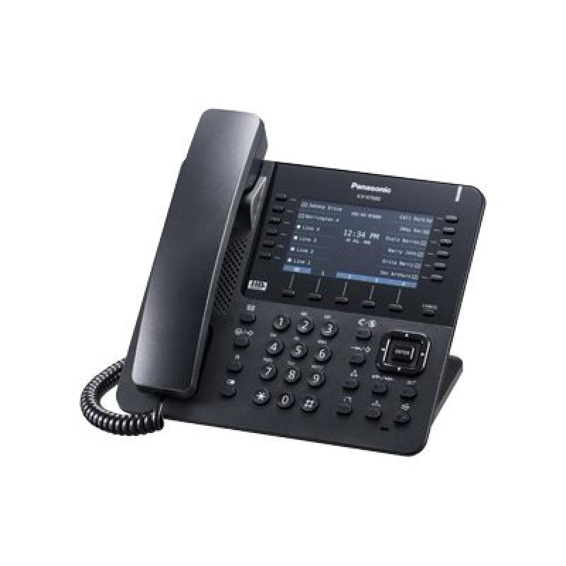 PANASONIC KX-NT680NE-B IP-Systemtelefon schwarz TFT LCD Farbdisplay 12 x 4 flex. Funktionst. Bluetoo