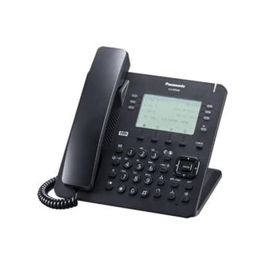 PANASONIC KX-NT630NE-B IP-Systemtelefon schwarz 6 Zeilen LCD Display bel. 6 x 4 flexible Funktionsta