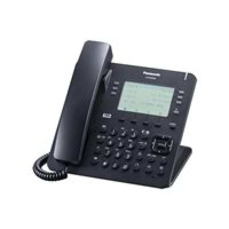 PANASONIC KX-NT630NE-B IP-Systemtelefon schwarz 6 Zeilen LCD Display bel. 6 x 4 flexible Funktionsta