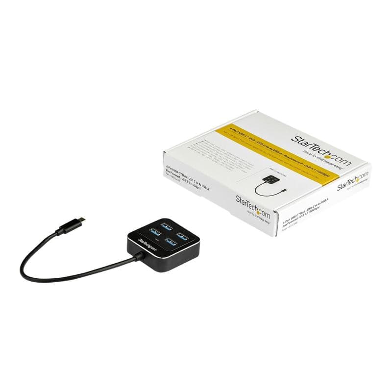 STARTECH.COM USB-C Hub 4 Port - USB Typ-C/ USB 3.1 Gen 2 Hub 10Gbit/s - Bus powered - USB Type-C Ver