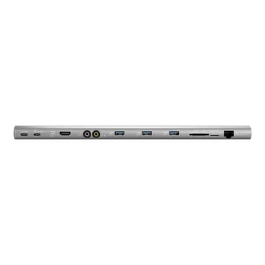 TERRATEC Aluminium USB Type-C Adapter mit USB-C PD HDMI Klinke fuer Mikrofon und Kopfhoerer 3x USB 3