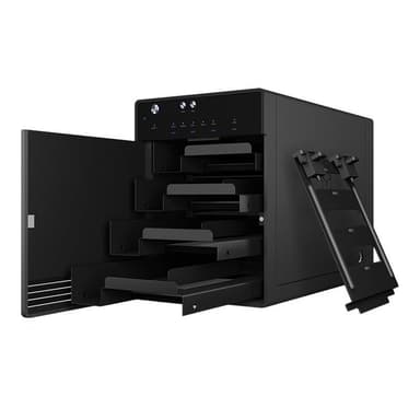 RAIDSONIC Geh. IcyBox USB 3.1(Gen2) 4x2,5″/3,5″ SATA3 IB-3740-C31 (b)