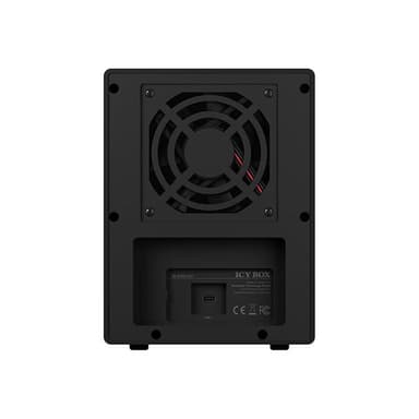 RAIDSONIC Geh. IcyBox USB 3.1(Gen2) 4x2,5″/3,5″ SATA3 IB-3740-C31 (b)