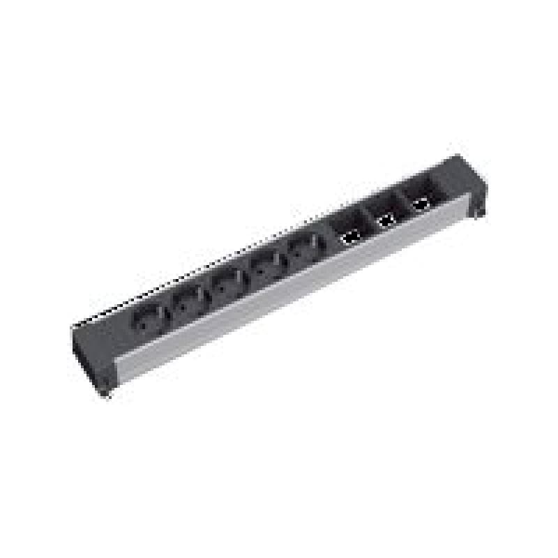 BACHMANN 909.015 Steckdosenleiste ohne Schalter Weiß Schutzkontakt