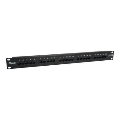 EQUIP Patchpanel 25x Cat3 19″ 1U Dual-IDC-komp. schwarz