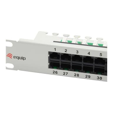 EQUIP Patchpanel 50x Cat3 19″ 1HE ISDN hellgrau