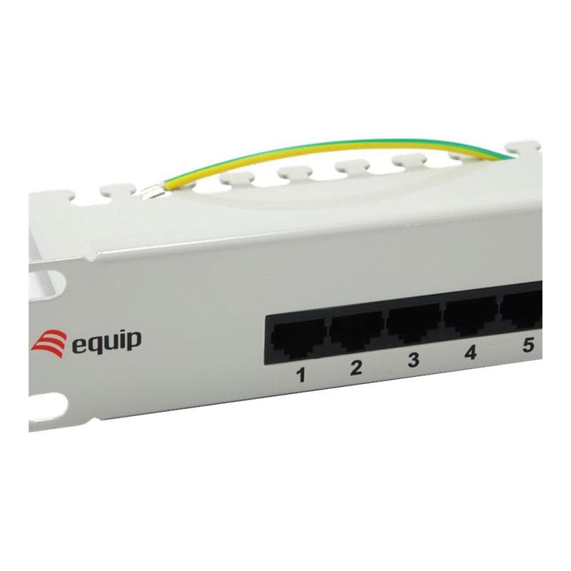 EQUIP Patchpanel 25x Cat3 19″ 1HE ISDN hellgrau