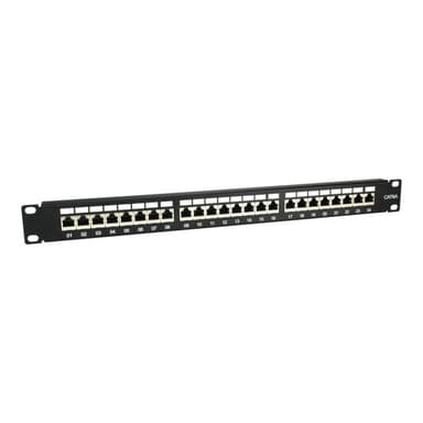 EQUIP Patchpanel 24x RJ45 Cat6A 19″ 1HE schwarz