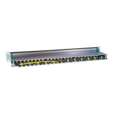 EQUIP Patchpanel 24x RJ45 Cat6A 19″ 1HE schwarz