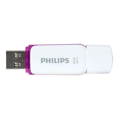 PHILIPS USB-Stick 64GB 3.0 USB Drive Snow super fast purple
