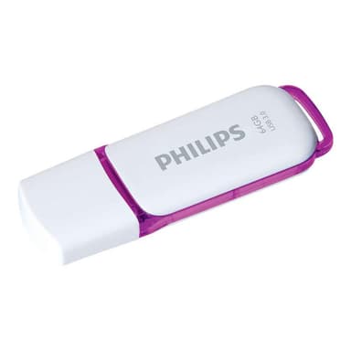 PHILIPS USB-Stick 64GB 3.0 USB Drive Snow super fast purple