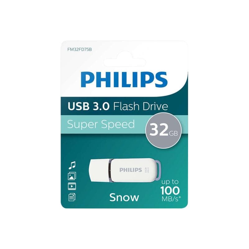 PHILIPS USB-Stick 32GB 3.0 USB Drive Snow super fast grey