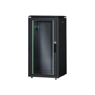 DIGITUS 26U Netzwerkschrank Unique 1342x600x1000mm Farbe Schwarz RAL 9005