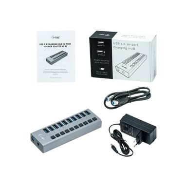 I-TEC USB 3.0 Chargi. 10Port+PoAdap. 48W | U3CHARGEHUB10