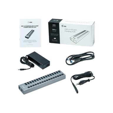I-TEC USB3.0 Charg. HUB 16P+PoAdap. 90W | U3CHARGEHUB16