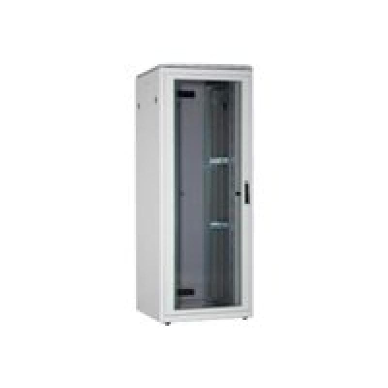 DIGITUS 36HE Unique Netzwerkschrank 800x800mm Glastür Grau