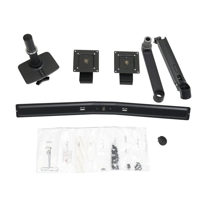ERGOTRON LX dual direkt Tischhalterung Schwarz matt bis 63,5cm 25Zoll 0,9-5kg pro Display belastbar