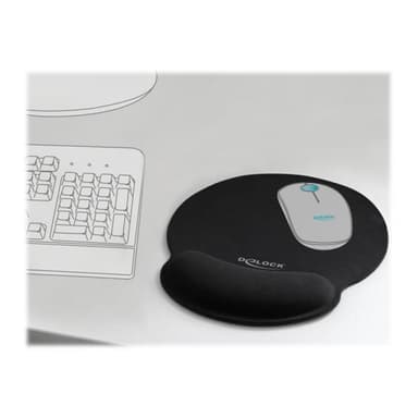 DELOCK Ergonomisches Mauspad mit Gel Handballenauflage (12559)