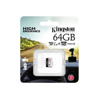 KINGSTON 64GB microSDXC Endurance 95R/45W C10 A1 UHS-I Card Only