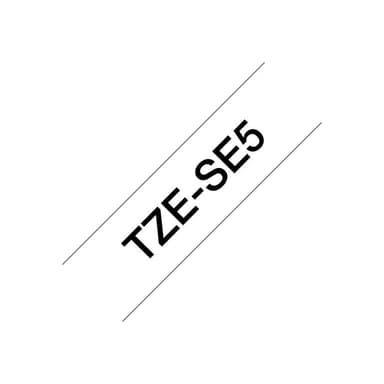 BROTHER Schriftbandkassette TZe-SE5 / weiß / schwarz / 8m / 24mm / laminiert / f. P-touch 350, 540,