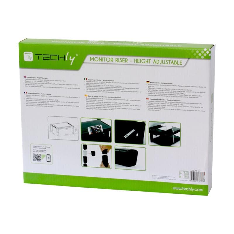 TECHLY Höhenverstellbare Ablage / Stand für 13-32″ Displays