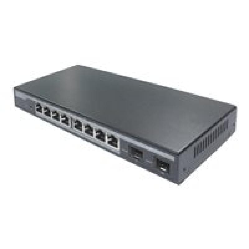 DIGITUS L2 managed 8-Port Gigabit PoE-Switch + 2 SFP