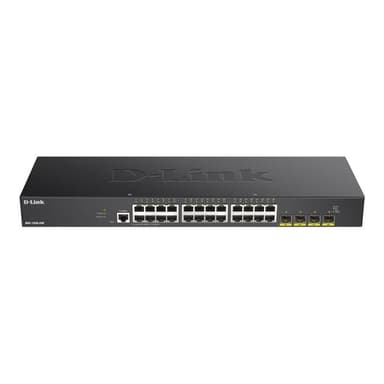 D-LINK Switch / Smart Switch 28-Port Smart Managed Gigabit Stack Switch, dlink green 3.0, 24x 10/100
