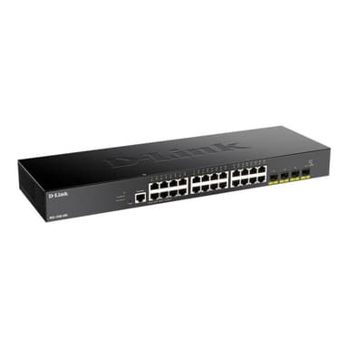 D-LINK Switch / Smart Switch 28-Port Smart Managed Gigabit Stack Switch, dlink green 3.0, 24x 10/100