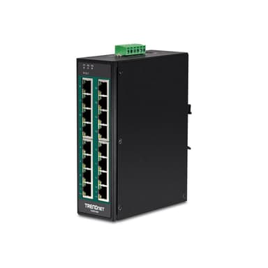 TRENDNET 16-PORT HARD.IND.GB POE+ SWITC