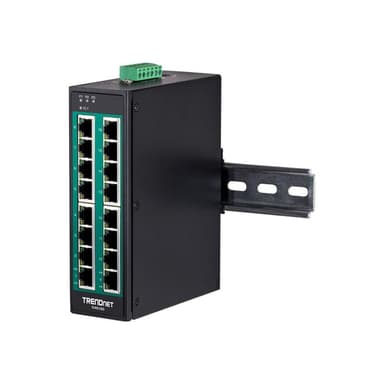 TRENDNET 16-PORT HARD.IND.GB POE+ SWITC