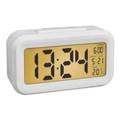TFA-DOSTMANN TFA 60.2018.02 Quarz Wecker Weiß Alarmzeiten 1