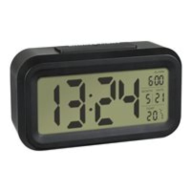 TFA-DOSTMANN TFA 60.2018.01 Quarz Wecker Schwarz Alarmzeiten 1