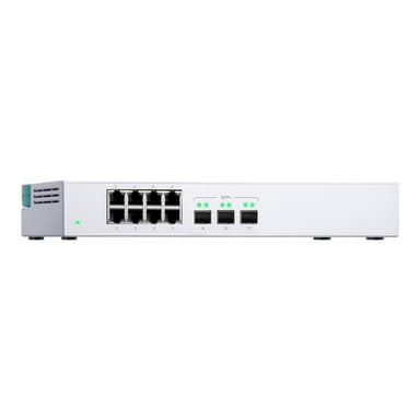 QNAP QSW-308S Eight 1GbE NBASE-T Ports Three 10GbE SFP+ Unmanage Switch