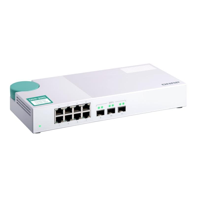 QNAP QSW-308S Eight 1GbE NBASE-T Ports Three 10GbE SFP+ Unmanage Switch
