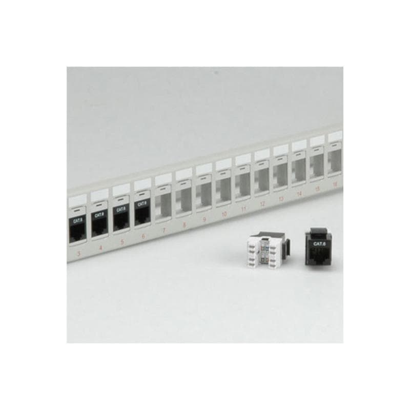 ROLINE 19Zoll Keystone Patchpanel 24Port Cat6e ungeschirmt lichtgrau ohne Module