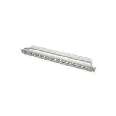 ROLINE 19Zoll Keystone Patchpanel 24Port Cat6e ungeschirmt lichtgrau ohne Module