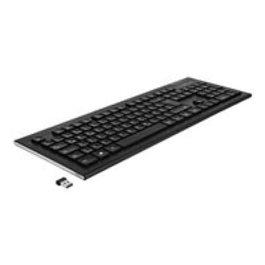 DELOCK USB Tastatur 2,4 GHz kabellos schwarz Water-Drop