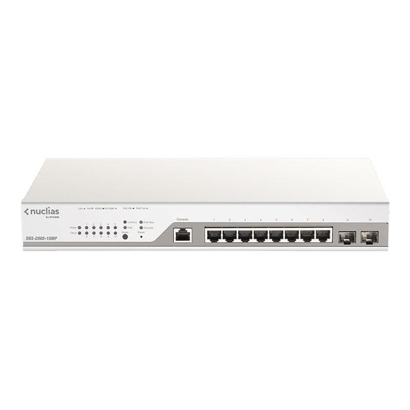 D-LINK Nuclias Cloud Managed 10-Port Layer2 PoE+ Gigabit Switch