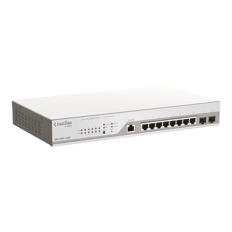 D-LINK Nuclias Cloud Managed 10-Port Layer2 PoE+ Gigabit Switch