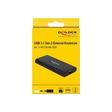 DELOCK Externes Gehäuse für M.2 NVMe PCIe SSD