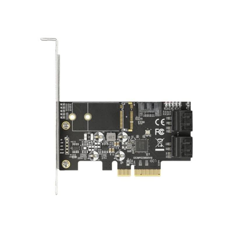 DELOCK 5 Port SATA PCI Express x4 Karte - Low Profile Formfaktor