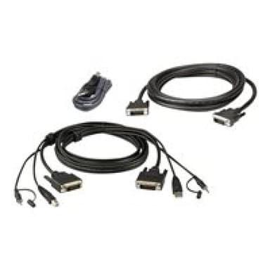 ATEN 2L-7D02UDX3 USB DVI-D Dual-Link Dual Display Secure KVM Kabel Set