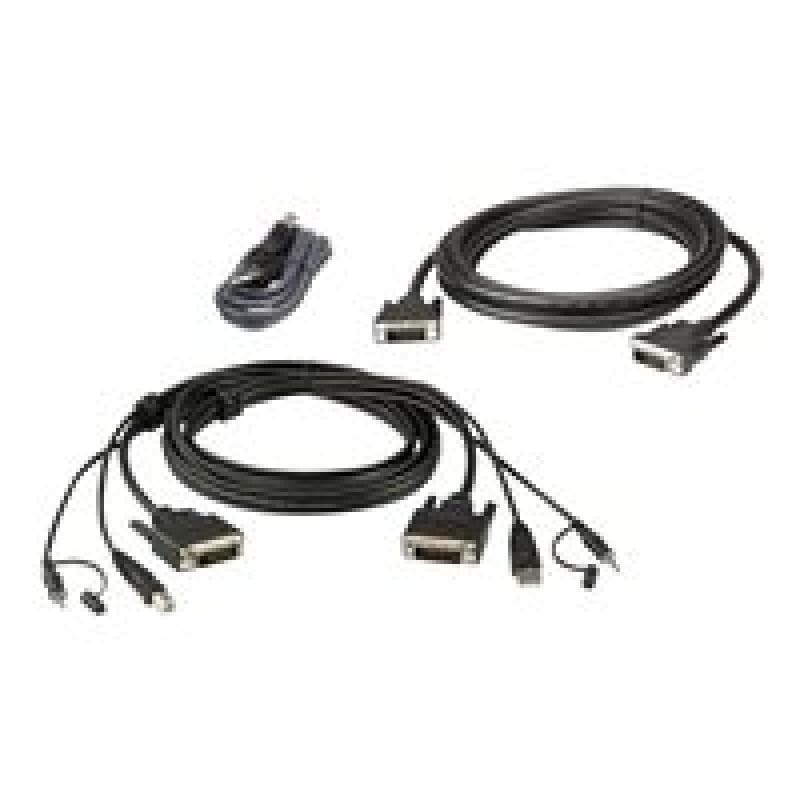 ATEN 2L-7D02UDX3 USB DVI-D Dual-Link Dual Display Secure KVM Kabel Set