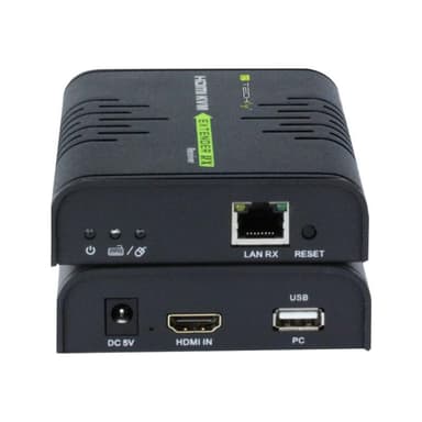 TECHLY HDMI KVM Extender über Netzwerkkabel, 120m