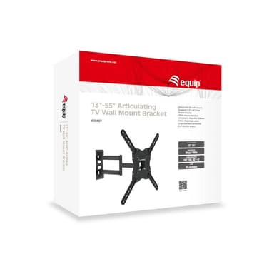 EQUIP Wandhalterung TV 13″-55″, schwarz, schwenkbar, neigbar