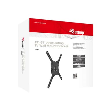 EQUIP Wandhalterung TV 13″-55″, schwarz, schwenkbar