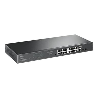 TP-LINK 16-Port Gigabit PoE+ Easy Smart Switch, 16 Gigabit RJ45 Ports, 2 SFP Slots, 802.3at/af, 192W