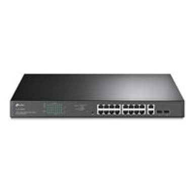 TP-LINK 16-Port Gigabit PoE+ Easy Smart Switch, 16 Gigabit RJ45 Ports, 2 SFP Slots, 802.3at/af, 192W