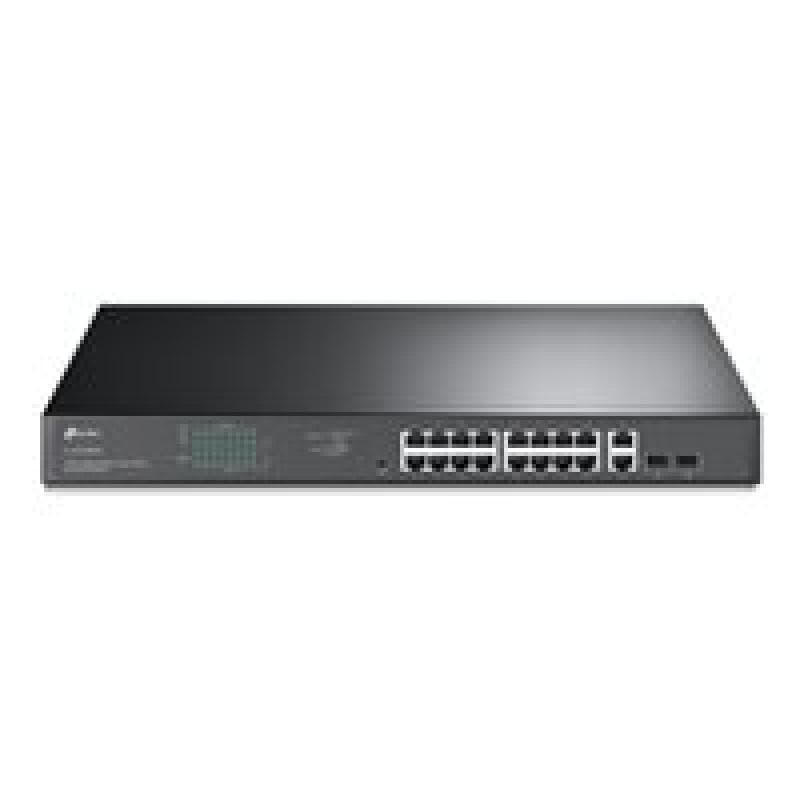 TP-LINK 16-Port Gigabit PoE+ Easy Smart Switch, 16 Gigabit RJ45 Ports, 2 SFP Slots, 802.3at/af, 192W